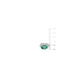 thumbnail image 3 of Oval Cut Gemstone Halo Bolo Bracelet in Sterling Silver, 3 of 5
