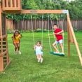 thumbnail image 3 of KidKraft Tennyson Twist Wooden Outdoor Swing Set with Surf Swing, 3 of 12