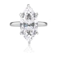 thumbnail image 1 of Lab Created Marquise Cut Solitaire Diamond Ring, 1 of 7