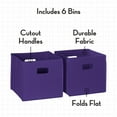 thumbnail image 3 of RiverRidge Folding Bins Cube Storage Cubbies, Set of 6 Playroom Organizers, 3 of 6