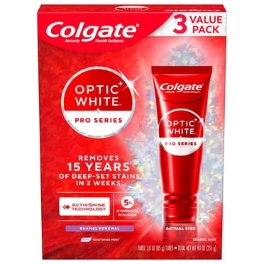 Colgate Optic White Pro ActivShine, 3 oz., 3 pk.