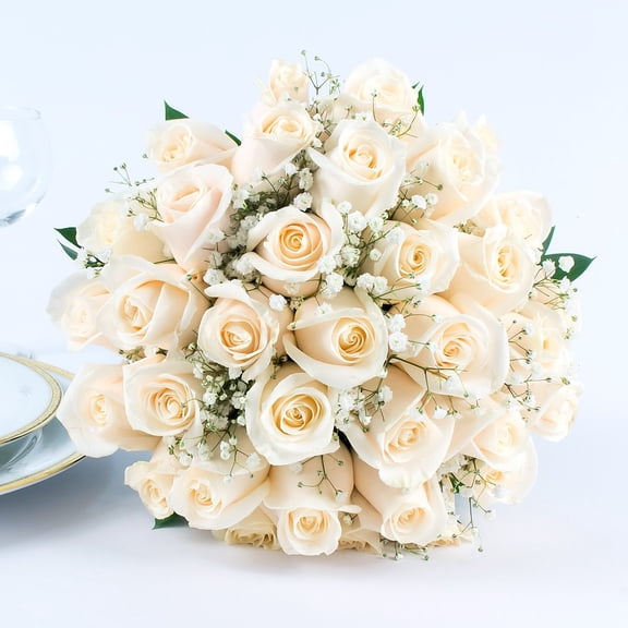 Member's Mark Wedding Collection White Rose, choose piece count