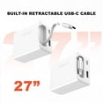 thumbnail image 2 of Tech Squared 45W Power Adapter with Retractable Cable, 2 of 5