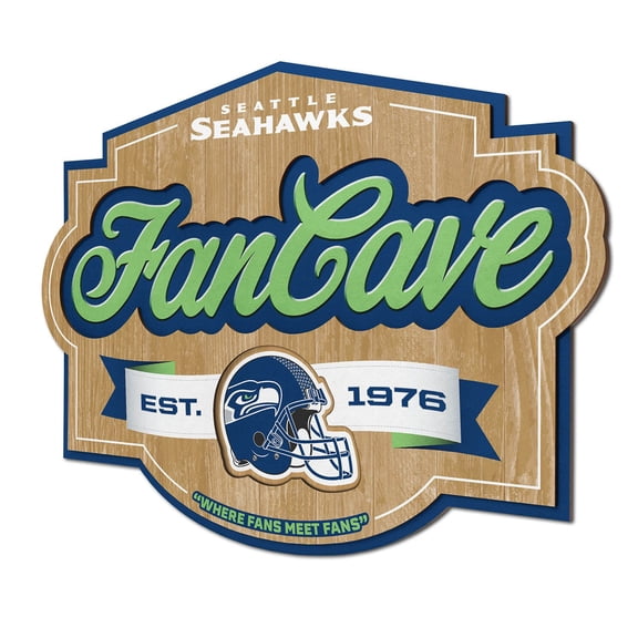YouTheFan NFL 17” x 12.5” Fan Cave Sign