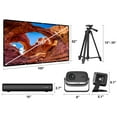 thumbnail image 3 of Fugoo Outdoor Projector & Soundbar Bundle with Tripod & 120" Foldable Screen, 3 of 13