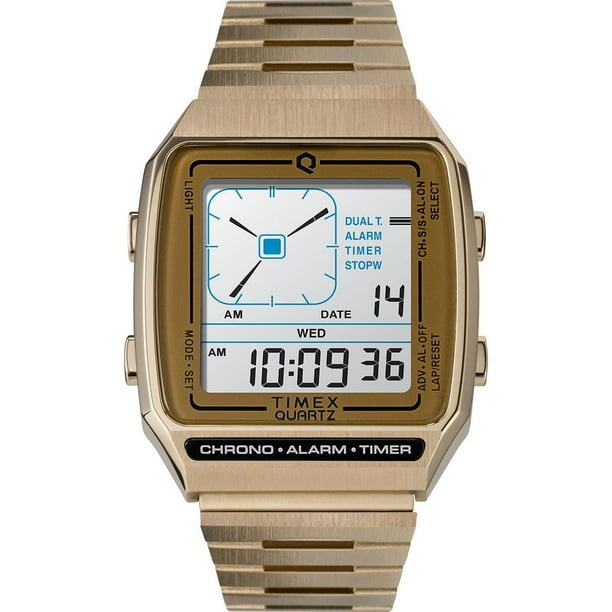 新品 Q TIMEX Reissue Digital LCA ゴールド Q Timex Reissue Digital LCA Bracelet Watch, 32.5mm - Samsclub.com