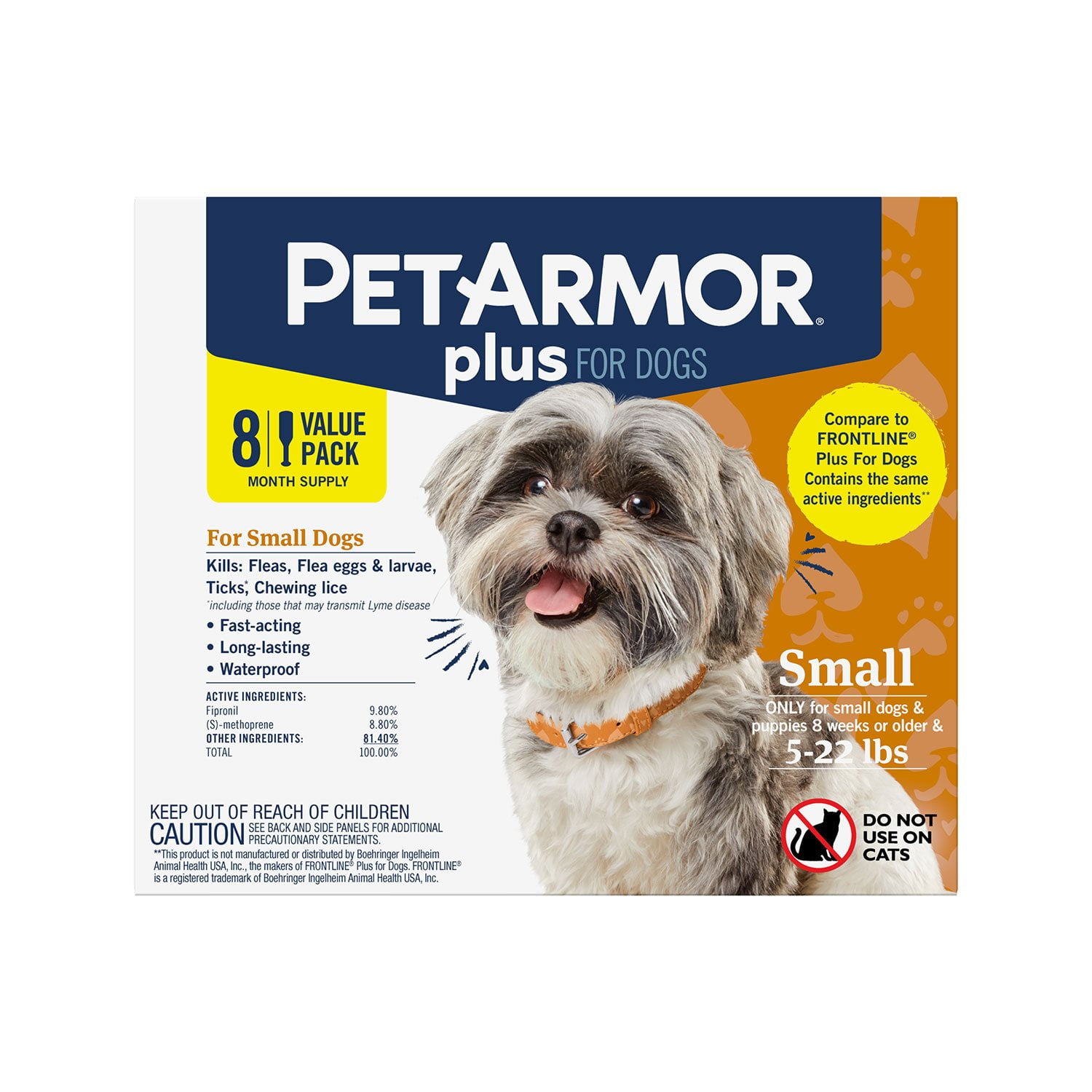 PetArmor Plus Topical Flea and Tick Prevention for Dogs, 8-Month