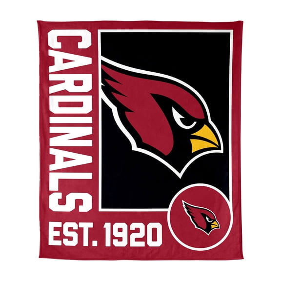 Logo Brands Arizona Cardinals 60"x70" Super Plush Blanket