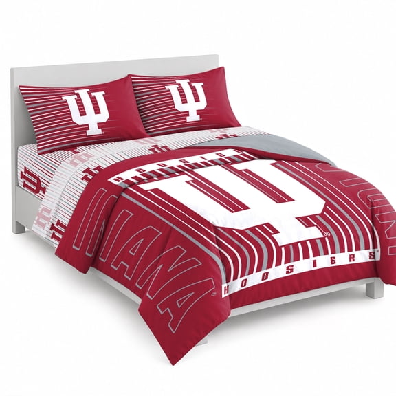 Logo Brands Indiana Hoosiers Bed-In-A-Bag Set