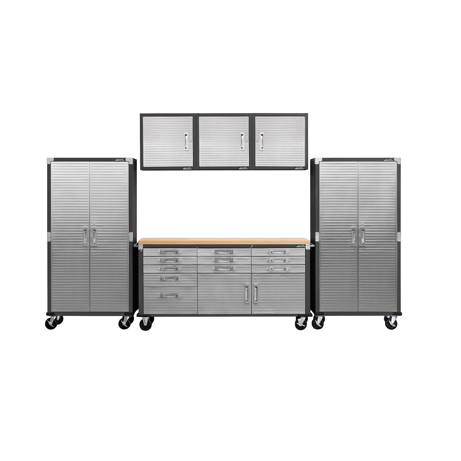 Seville Classics UltraHD 6-Piece Steel Garage Cabinet Storage Set