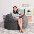 thumbnail image 2 of Comfy Sacks Kids 3’ Memory Foam Bean Bag Chair, Choose Color, 2 of 6