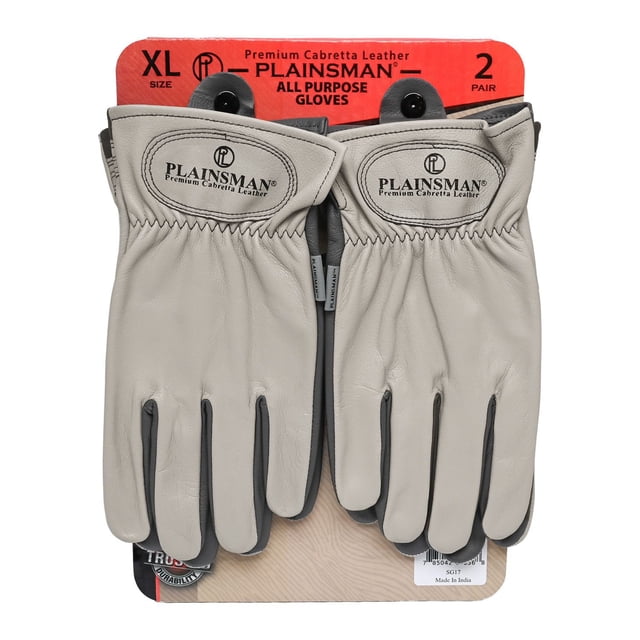 Plainsman Storm Premium Cabretta Leather Gloves - 2 Pack