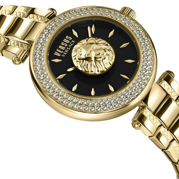 Versus Versace Brick Lane Lion Crystal Bracelet Watch, 36mm