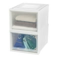 thumbnail image 6 of IRIS USA, Medium Modular Stacking Drawers 20" D x 16" L x 11.5" H, Set of 3, White, 6 of 11