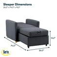 thumbnail image 7 of Serta Connor Twin Size Convertible Chair, 7 of 12
