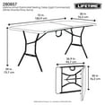 thumbnail image 25 of Lifetime 6-Foot Fold-In-Half Table, 25 of 25