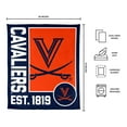 thumbnail image 3 of Logo Brands Virginia Cavaliers 60"x70" Super Plush Blanket, 3 of 6
