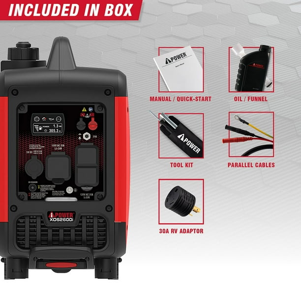 発電機・ポータブル電源 Spooky2 Portable GeneratorX Pro 2,600 / 2,000 Watt AiPower Portable Generator With 80cc OHV Engine