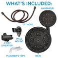thumbnail image 6 of Oxygenics Drench 55-Setting Combo Shower Head Kit, Various Finishes, 6 of 15