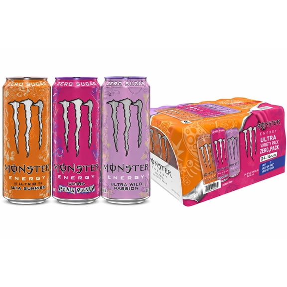 Monster Energy Sugar Free Ultra Variety Pack, 16 fl. oz., 24 pk.