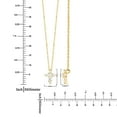 thumbnail image 7 of 0.08 CT. T.W. Diamond Cross Pendant in 14K Gold, 7 of 9