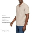 thumbnail image 4 of Gap Men's Short Sleeve Button-Up Linen Shirt, 4 of 8