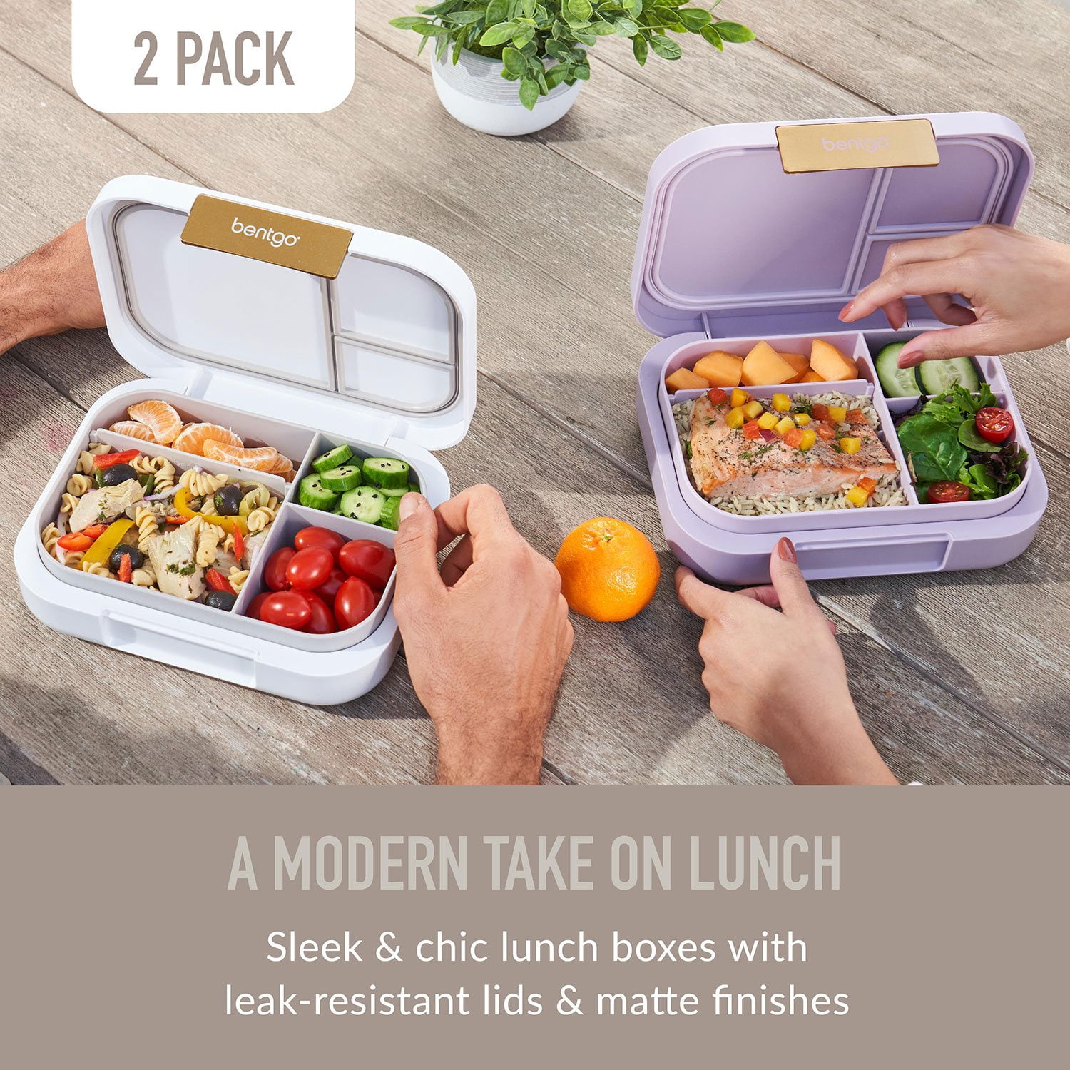 Bentgo 2-Pack Modern Leak-Resistant Lunch Box Set - Samsclub.com