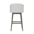 thumbnail image 9 of HH2 Home Upholstered Barrel Back Wood Adjustable Height Swivel Bar Stool, 9 of 19
