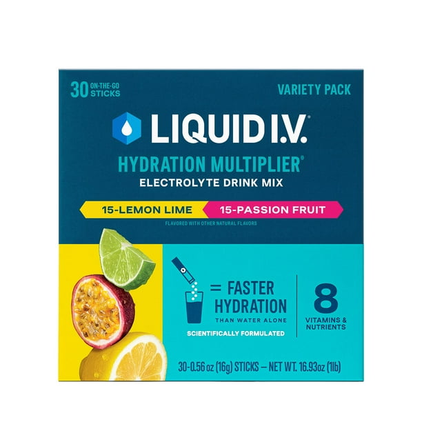Liquid I.V. Hydration Multiplier Electrolyte Powder Variety Pack