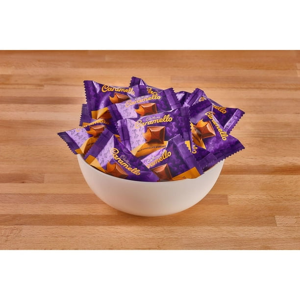 CADBURY CARAMELLO Milk Chocolate Caramel Candy, Minis, 27.6 oz