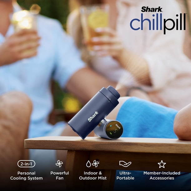 Shark ChillPill Rechargeable Portable Handheld Fan with Dry Mist
