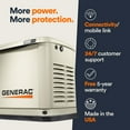 thumbnail image 4 of 22,000 Watt Generac Guardian Series WiFi-Enabled , NG Standby Generator With 200A Automatic Transfer Switch, 4 of 8