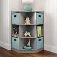 thumbnail image 1 of RiverRidge Kids Corner Playroom 6 Cubby Cabinet with 4 Folding Storage Bins, 1 of 7
