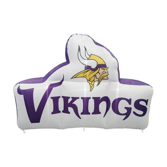 Logo Brands Minnesota Vikings Pre-Lit 7’x10’ Team Inflatable