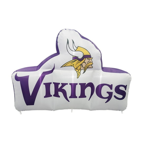 Logo Brands Minnesota Vikings Pre-Lit 7’x10’ Team Inflatable