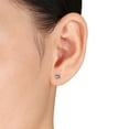 thumbnail image 5 of Morganite Solitaire Stud Earrings in 14K Gold, 5 of 5