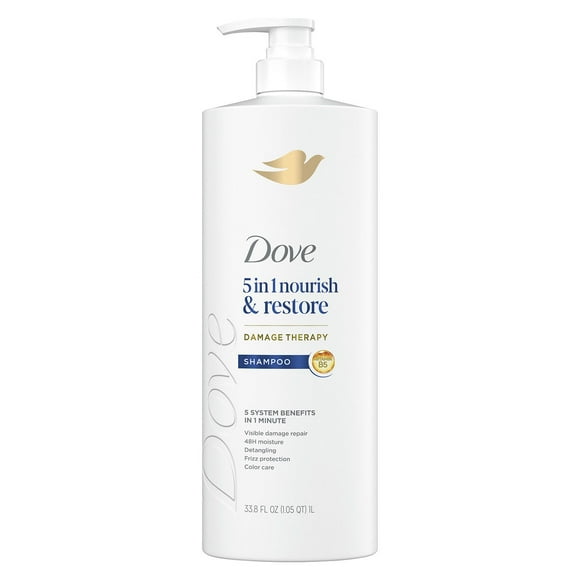 Dove Nourish & Restore 5-in-1 Shampoo, 33.8 fl. oz.