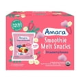 thumbnail image 1 of Amara Organic Strawberry Banana Smoothie Melts, 12 pk., 1 of 9