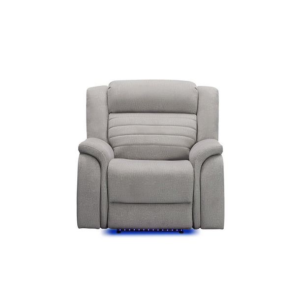 Tristan 3pc Fabric Power Reclining Set with Heat and Massage, Gray