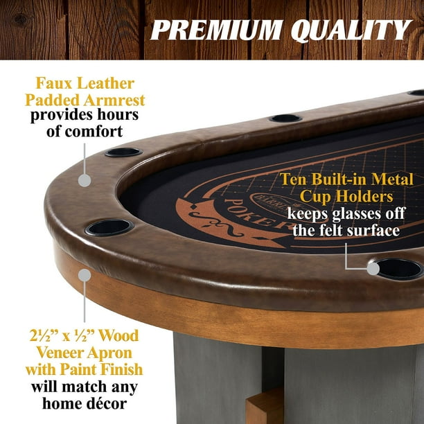 バリントン 10人用 プレミアム ポーカーテーブル Barrington 10-Player