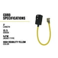 thumbnail image 2 of Yellow Jacket 2 ft. 12/3 SJTW In-Line GFCI Heavy-Duty Cord with Power Light Plug, 2 of 4