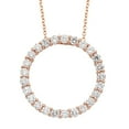 thumbnail image 1 of 1.00 CT. T.W. Round Cut Circle Diamond Pendant Necklace in 14K Gold, 1 of 3