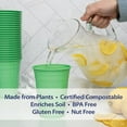 thumbnail image 4 of Matter Compostable, Green Party Cups, 18 oz., 140 Ct., 4 of 4