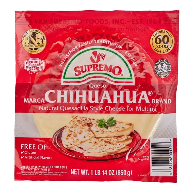 V&V Supremo Queso Chihuahua Quesadilla Cheese 30 oz.