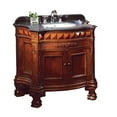 thumbnail image 2 of OVE Decors Buckingham 36 in W x 21 in D Dark Cherry Single Sink Bathroom Vanity with Black Granite Countertop, 2 of 4