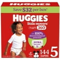 thumbnail image 2 of Huggies Little Movers HuggFit 360° Diapers, Sizes 3-7, 2 of 13