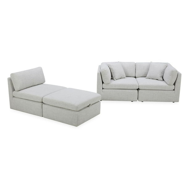 Member's Mark Lindsey Modular Fabric Sofa with Storage