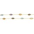 thumbnail image 2 of Multi-Gemstone Marquise Cut Station Necklace in 14K Gold, 2 of 5