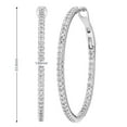 thumbnail image 4 of 1.00 CT. T.W. Inside Out Diamond Hoop Earrings in 14K Gold, 4 of 4
