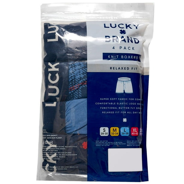 Lucky Brand Men's 4-Pack Knit Boxer - Samsclub.com